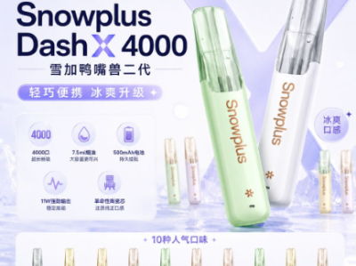 雪加鸭嘴兽二代Dash X 4000测评：三大升级重构一次性电子烟体验