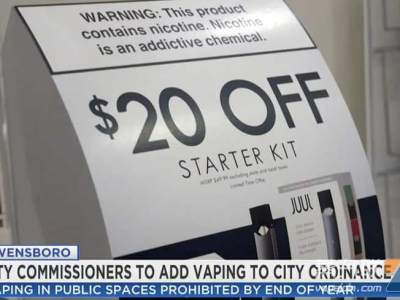 美国欧文斯伯勒年底将把电子烟纳入禁烟令