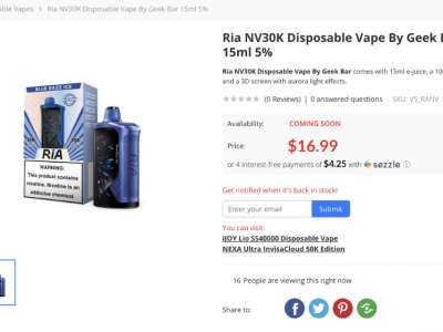 GEEKBAR新品牌Ria在美国市场崭露头角：3D曲面屏与3万口数的创新之作